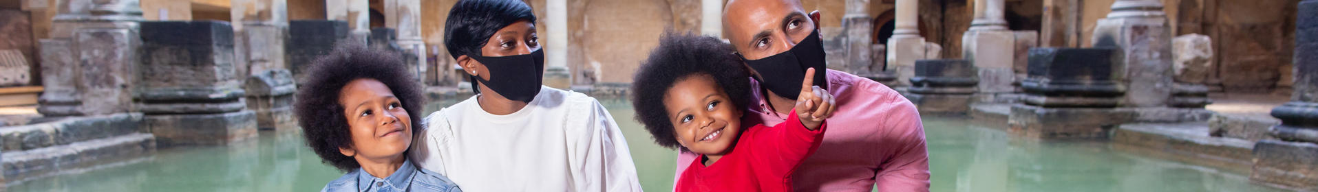 Image: A family beside the Great Bath