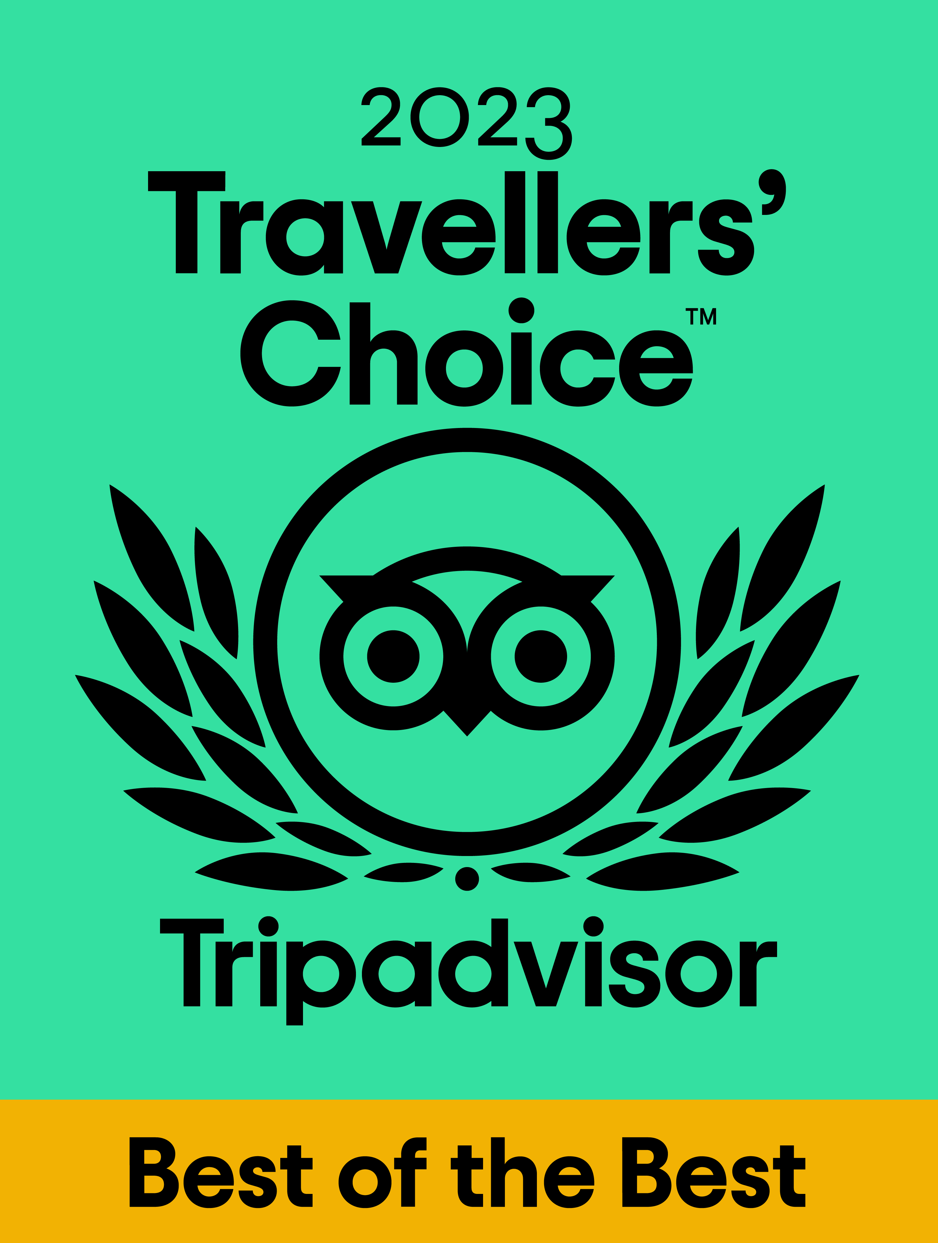 Trip Advisor 2023 Travellers Choice