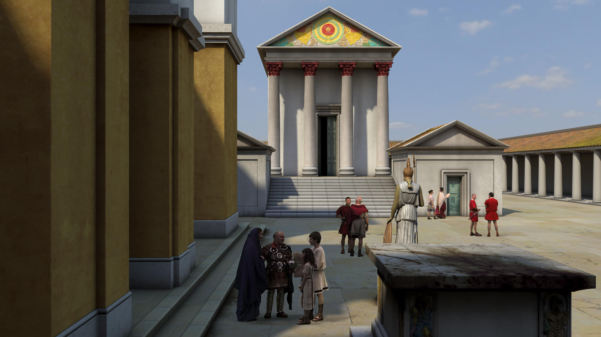 Image: Animation of the Roman Temple